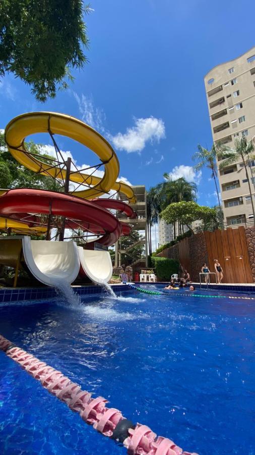 SUÍTE PARA ATÉ 4 PESSOAS EM GOLDEN DOLPHIN GRANDE HOTEL PISCINA 24h Caldas Novas Exterior foto